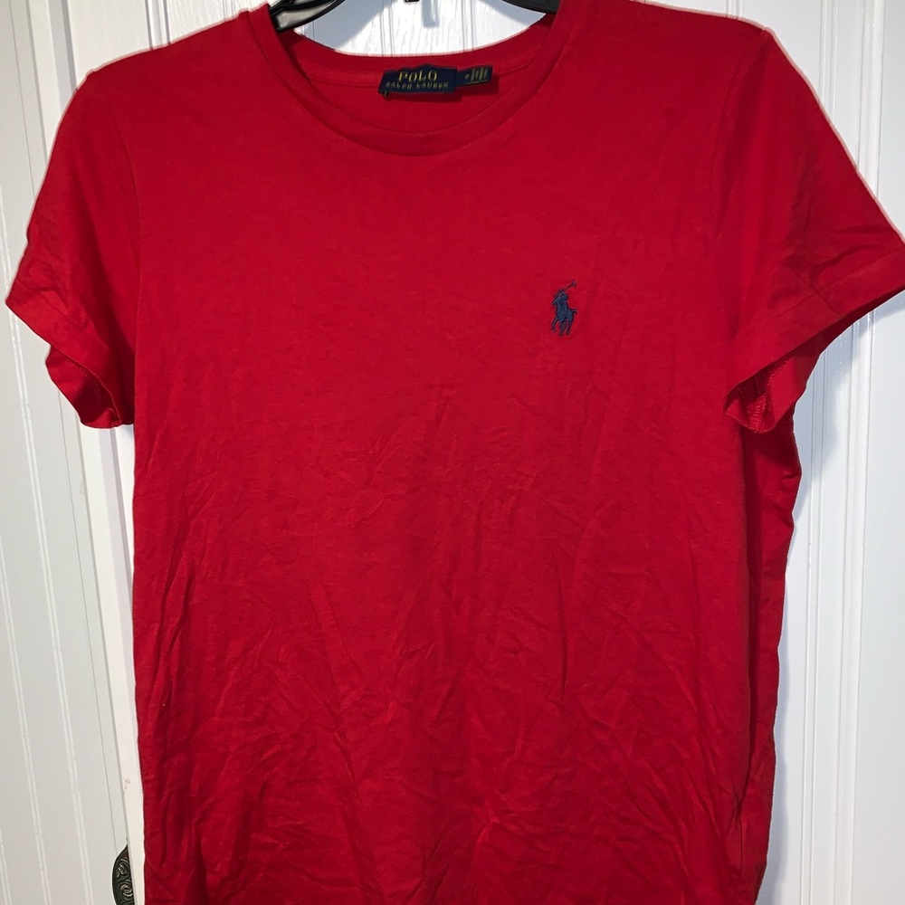 RALPH LAUREN POLO new condition red tee-shirt